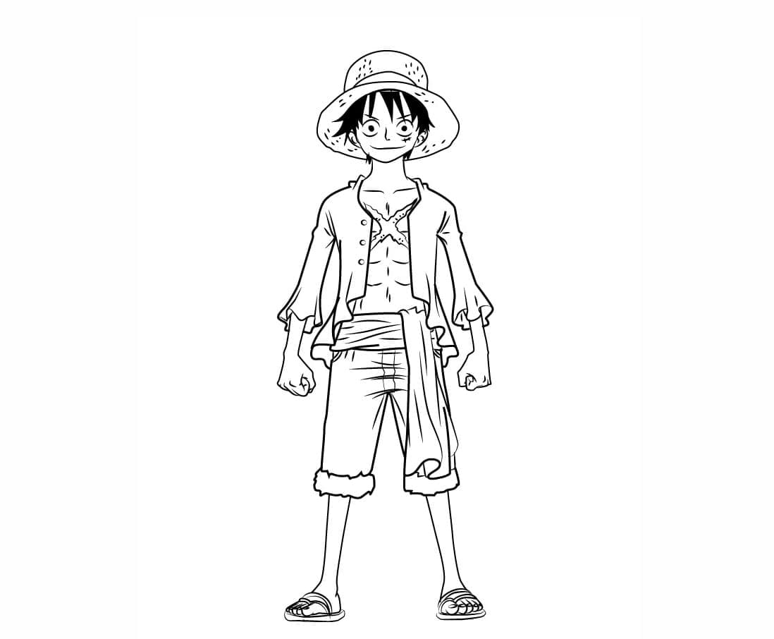 Favoritt Luffy bilde fargelegging