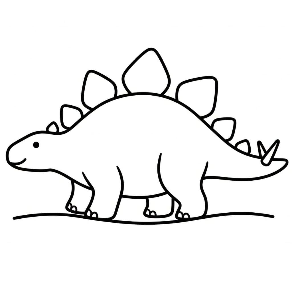 Feit Stegosaurus fargelegging