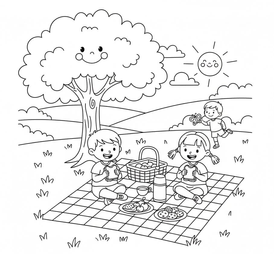 God piknik fargelegging