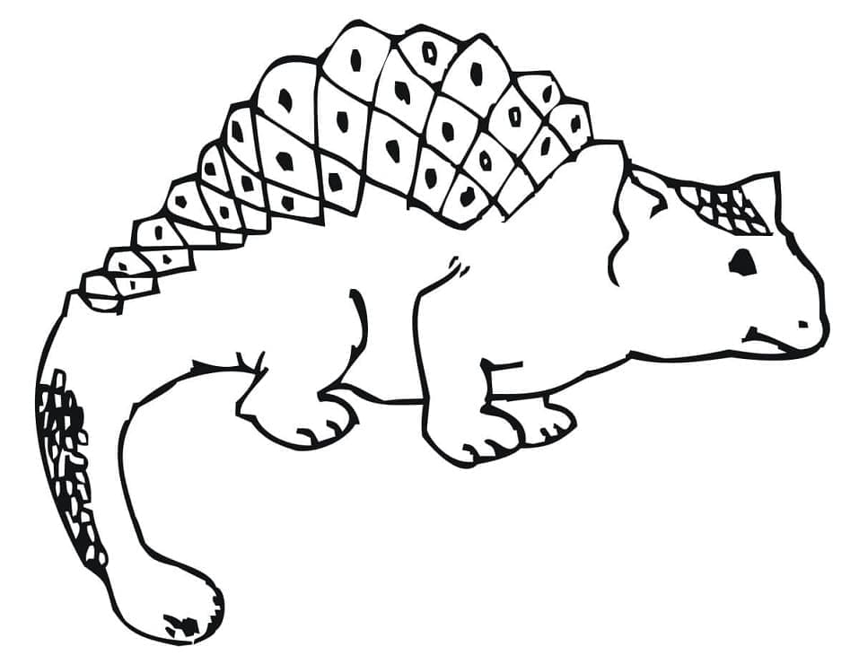 Gratis Ankylosaurus bilde fargelegging