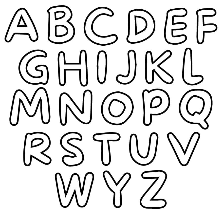 Alfabet Fargelegging