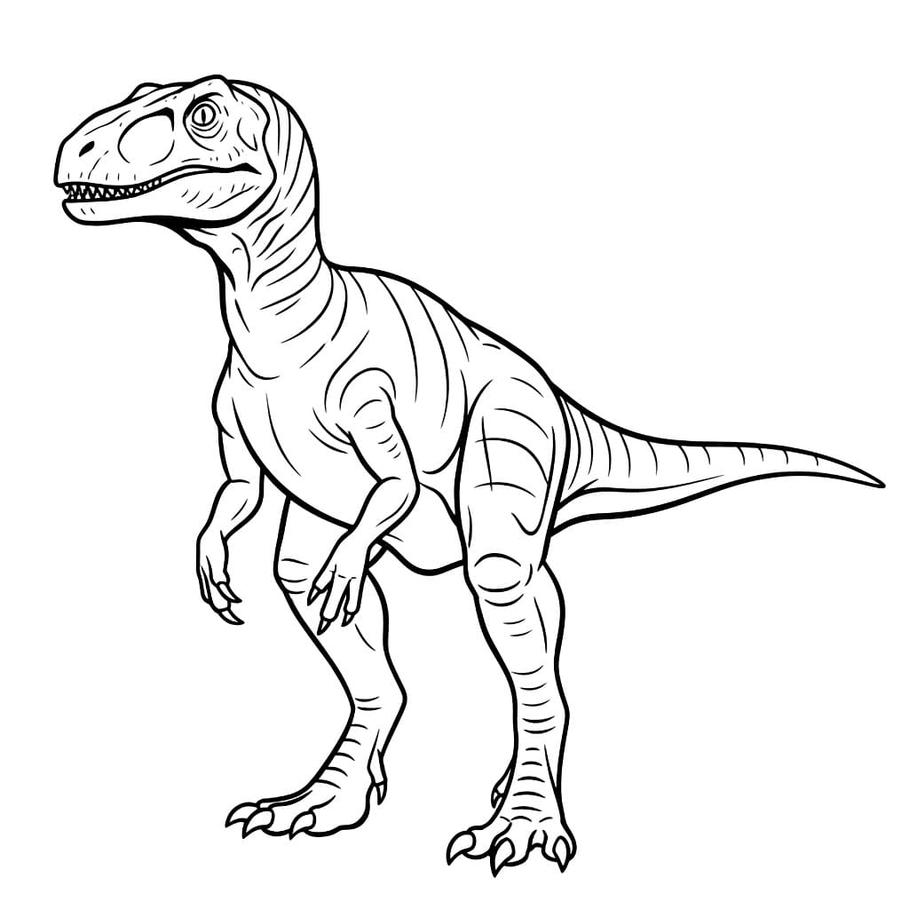 Helkropp Velociraptor fargelegging