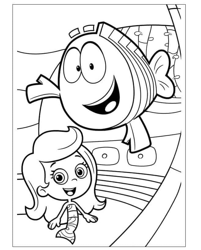 Herr Grouper og søte Molly fargelegging