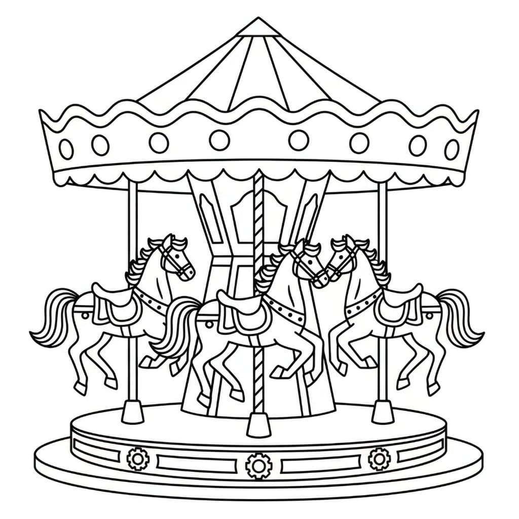 Klassisk karusell fargelegging