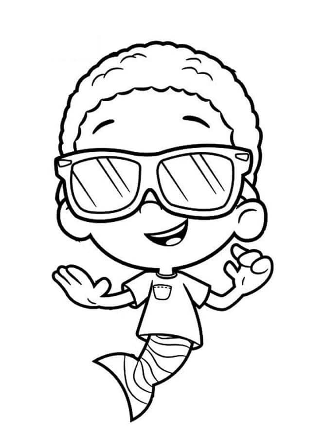 Kutling med briller fargelegging