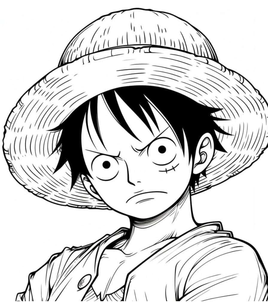Luffy Seriøs fargelegging