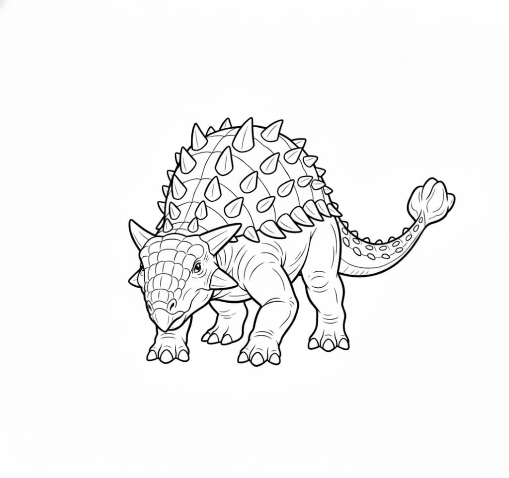 Min Ankylosaurus fargelegging