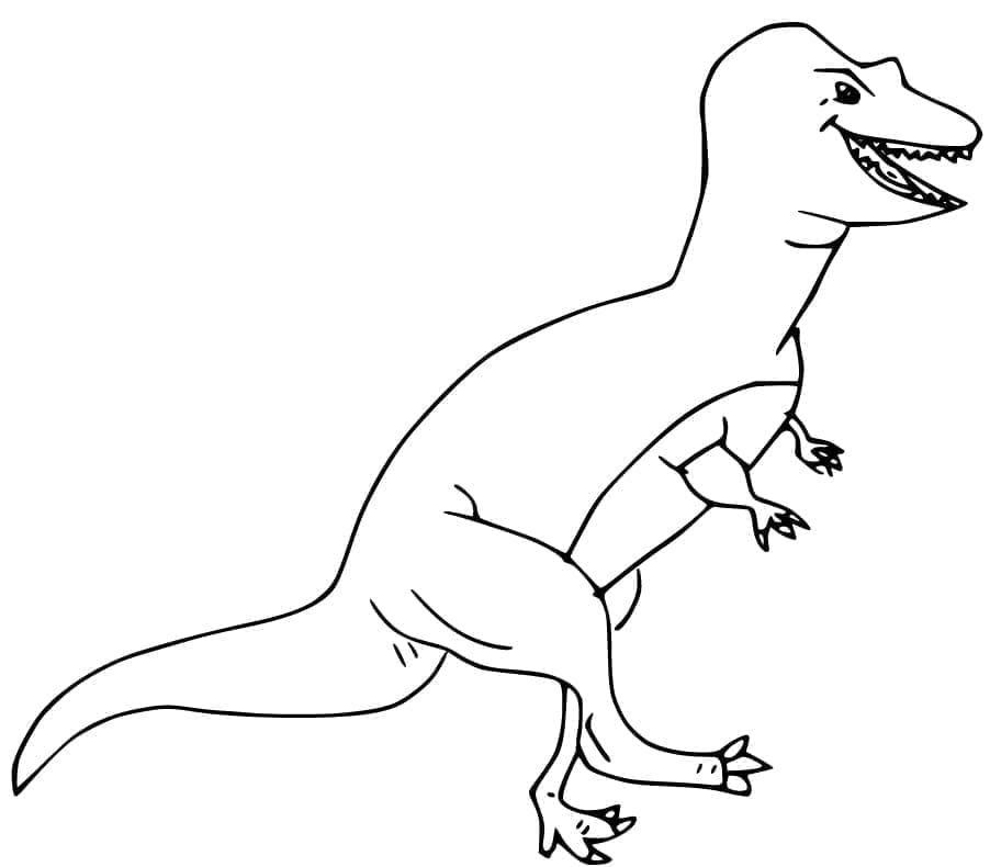 Morsom Allosaurus fargelegging