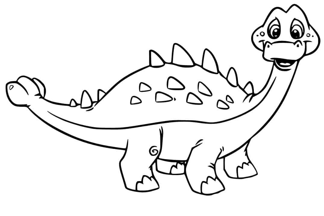 Morsom Ankylosaurus fargelegging