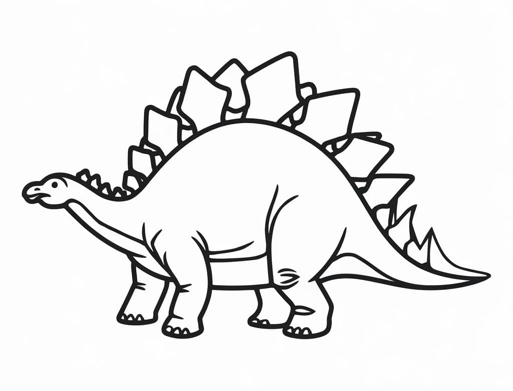 Morsom Stegosaurus fargelegging