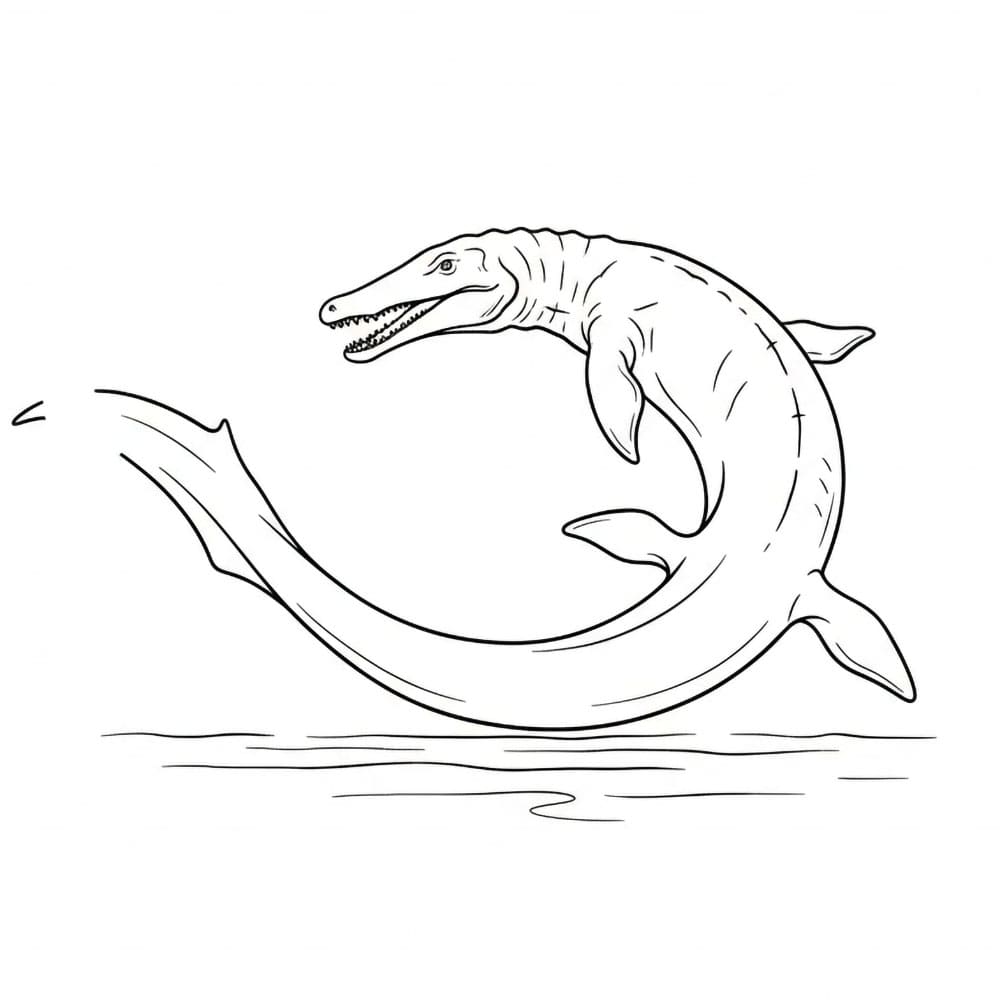 Mosasaurus svinger fargelegging