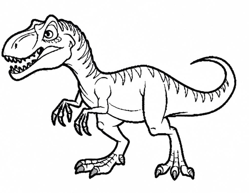 Sint Allosaurus dinosaur fargelegging