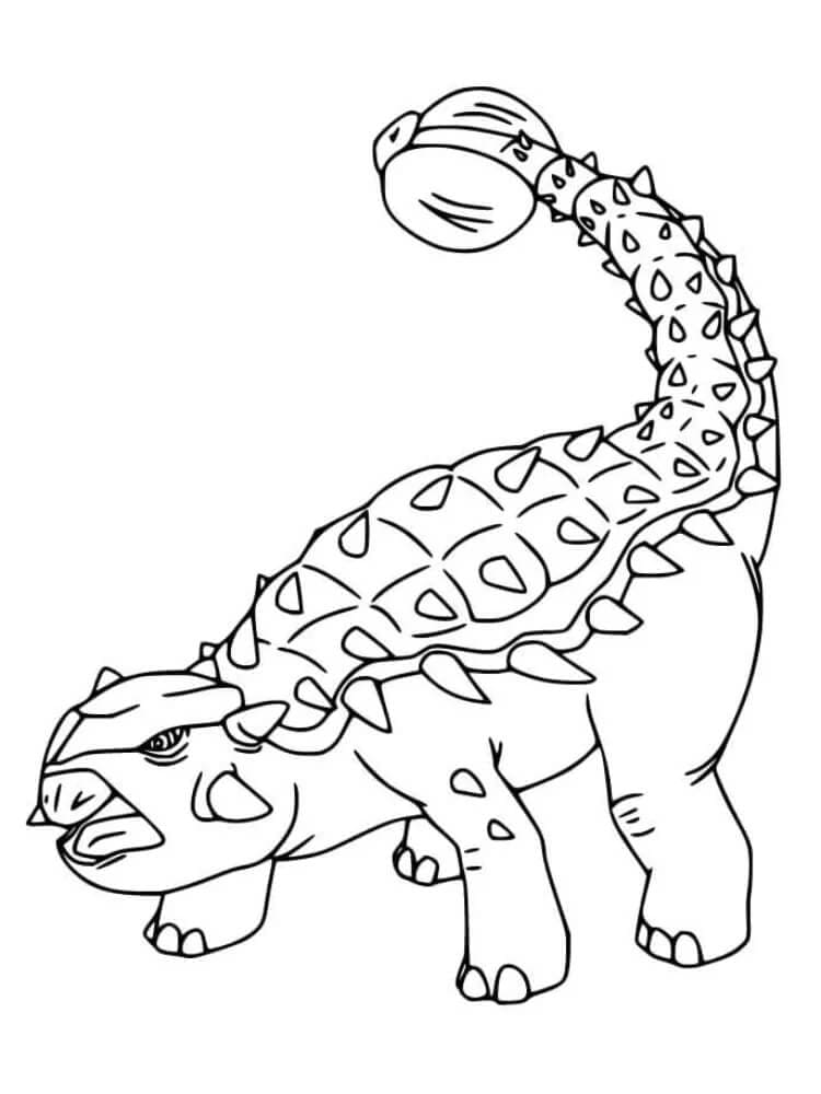Sint Ankylosaurus fargelegging