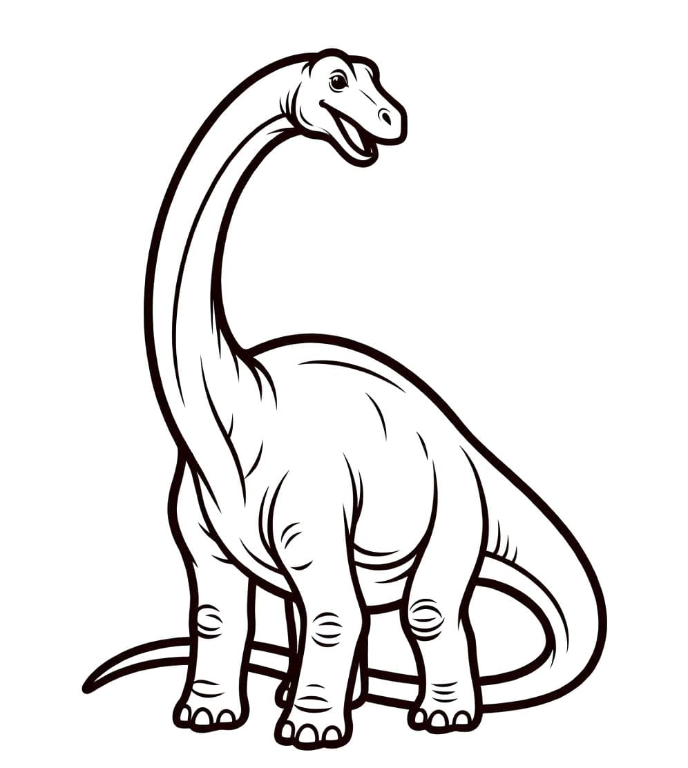 Smil Brachiosaurus fargelegging