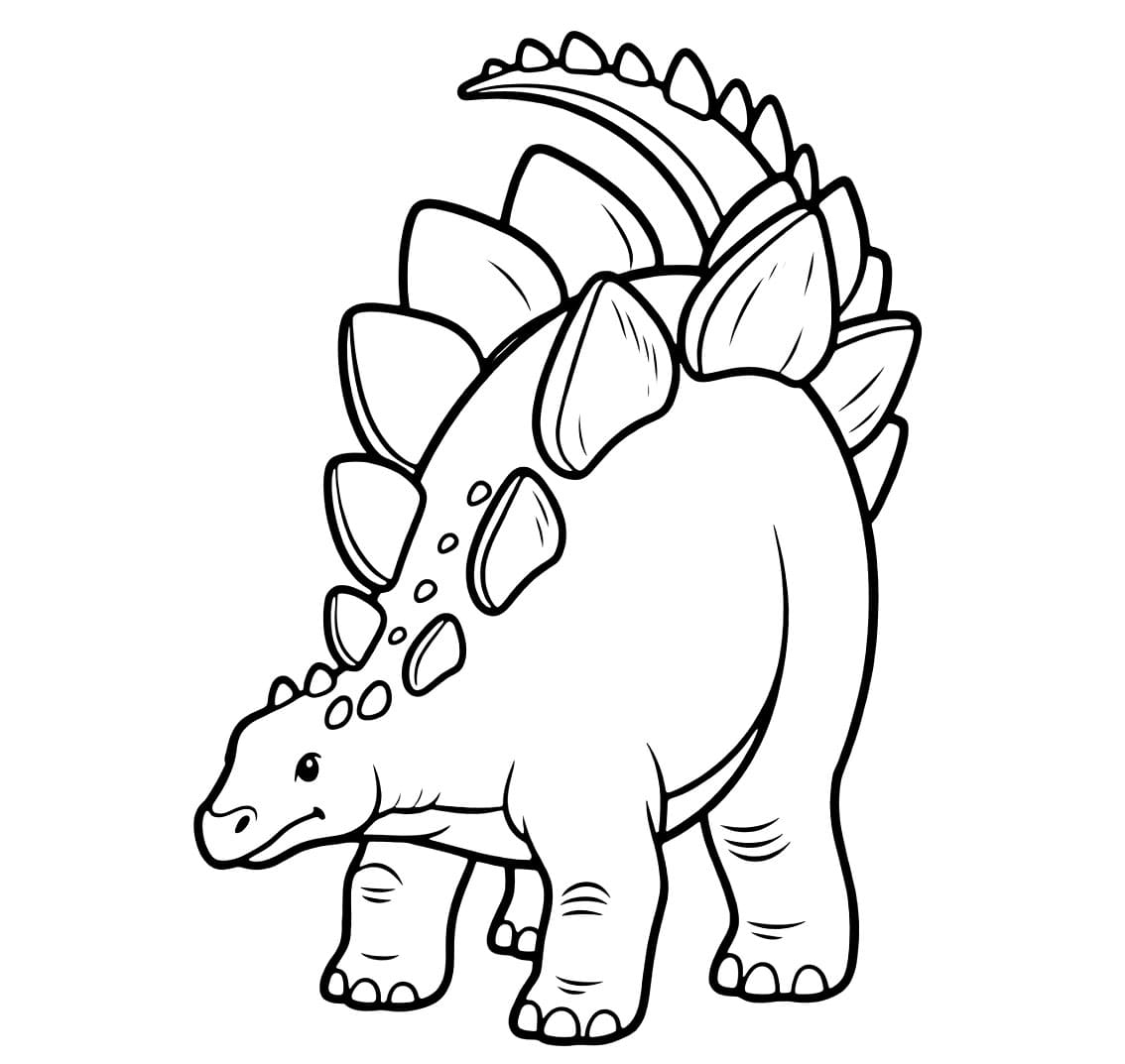 Stegosaurus alvorlig fargelegging