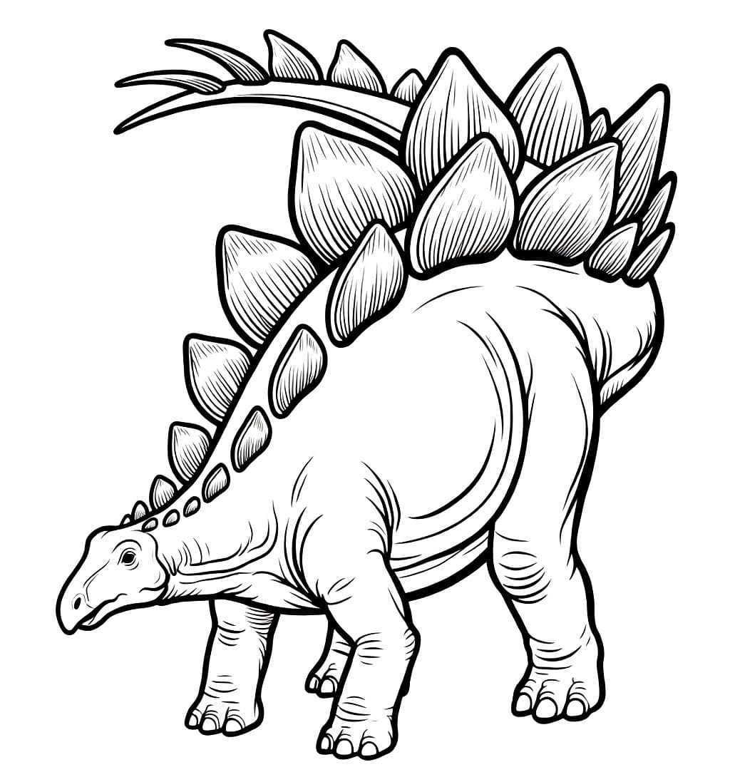 Stegosaurus forsvar fargelegging