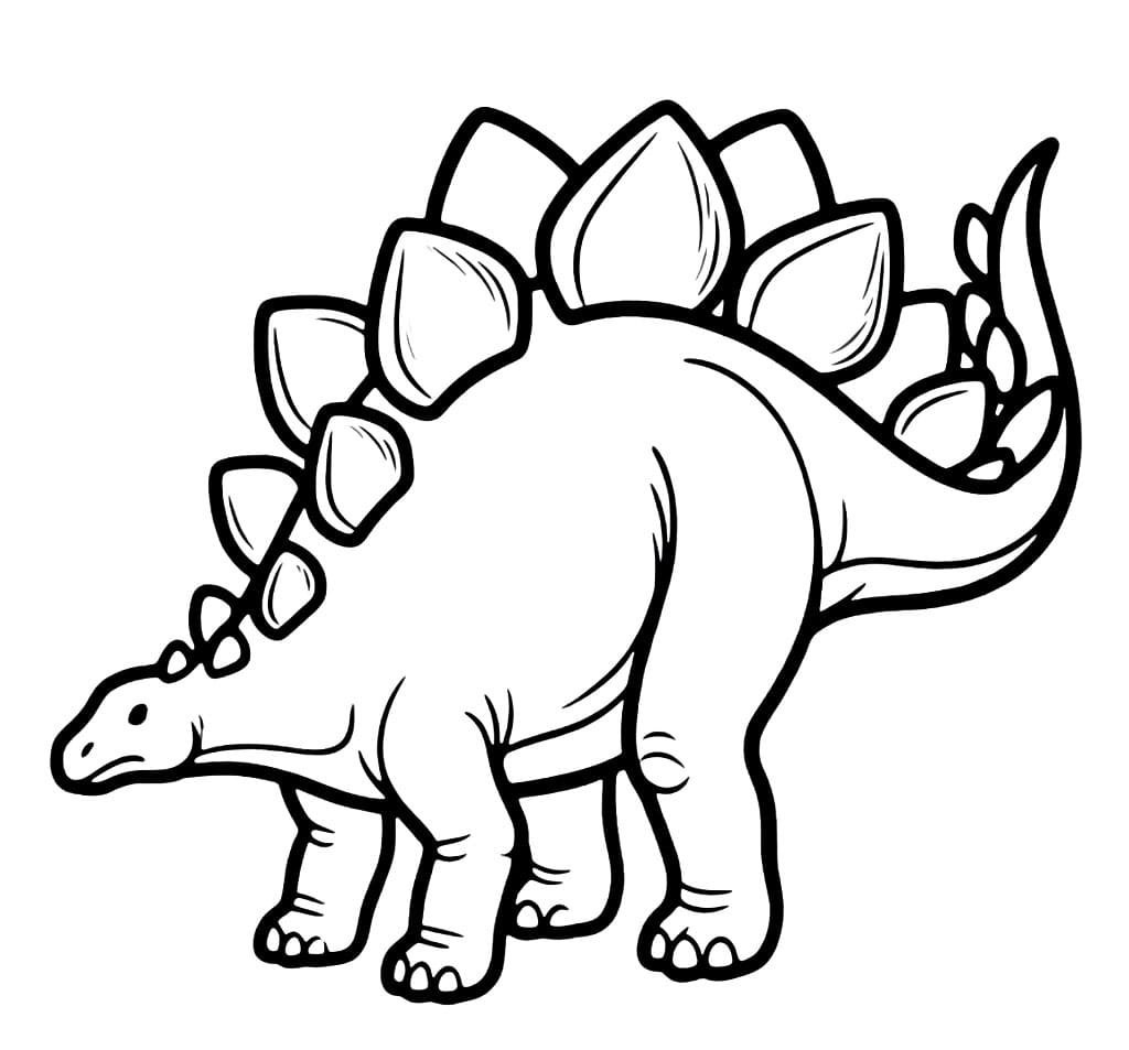 Stegosaurus fri fargelegging
