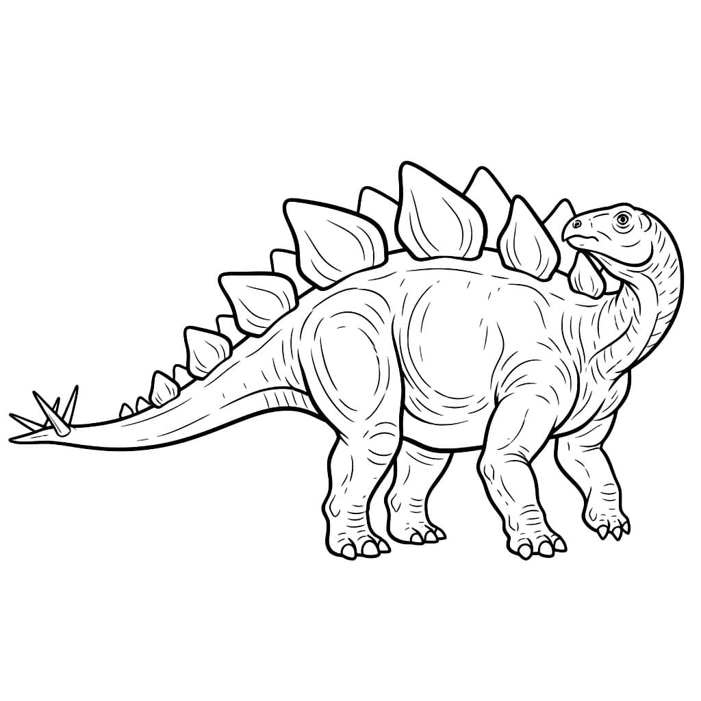 Stegosaurus Fargelegging