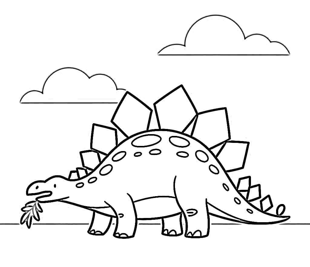 Stegosaurus spiser fargelegging