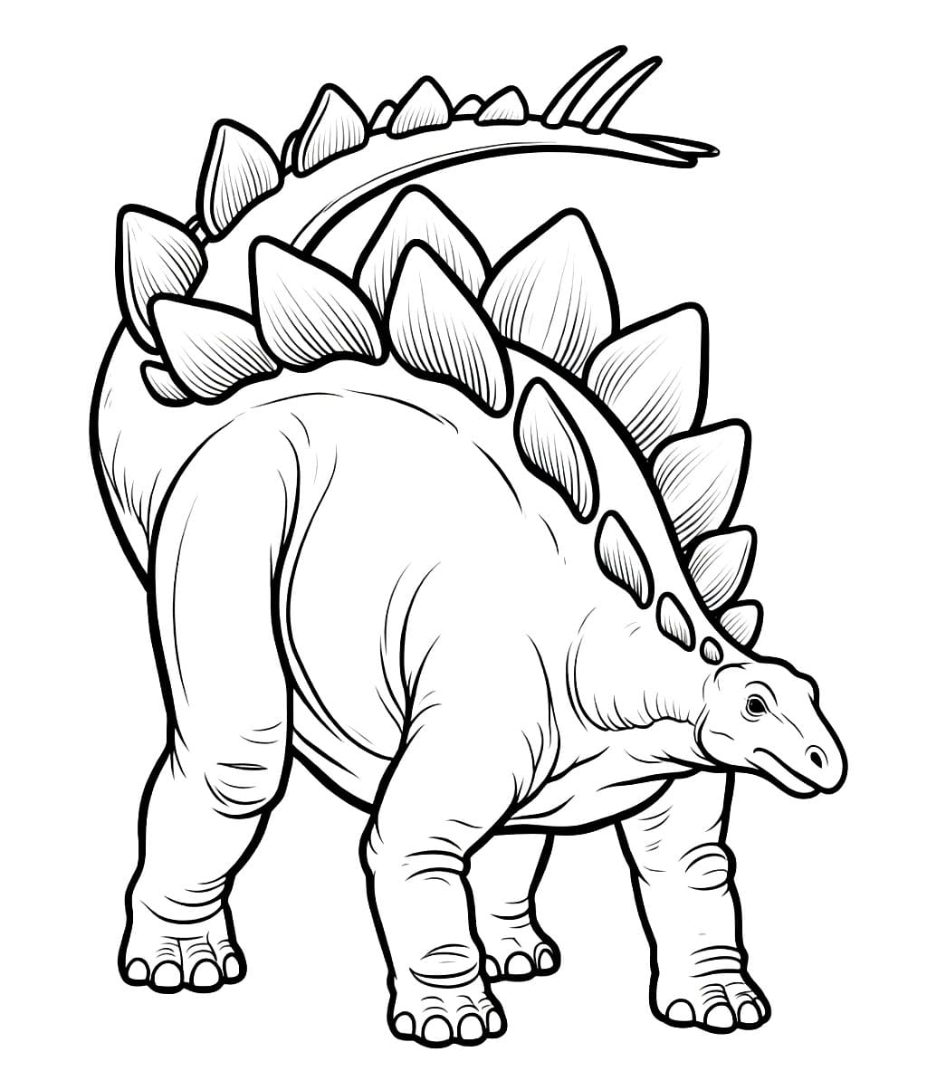 Stegosaurus var årvåken fargelegging