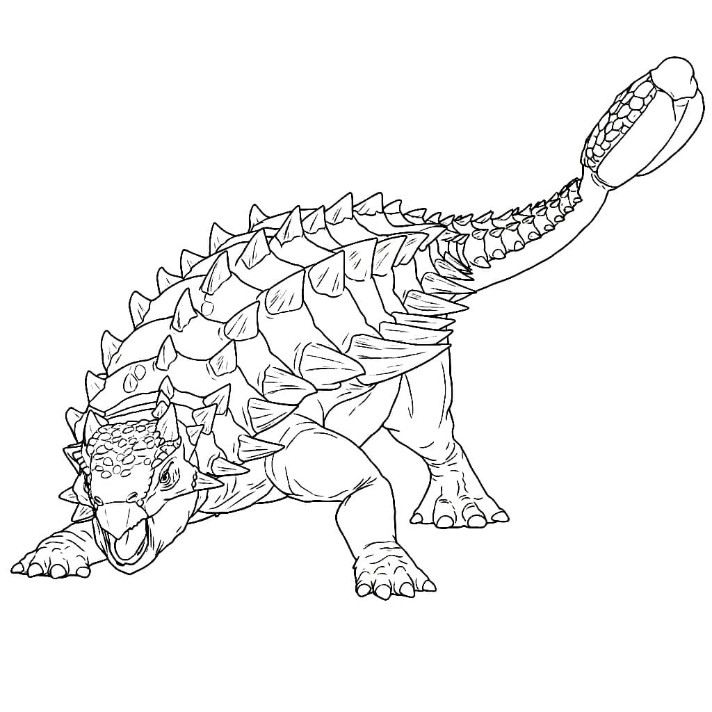 Sterk Ankylosaurus fargelegging