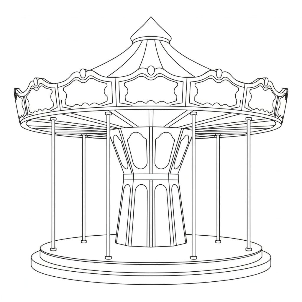 Tom karusell fargelegging