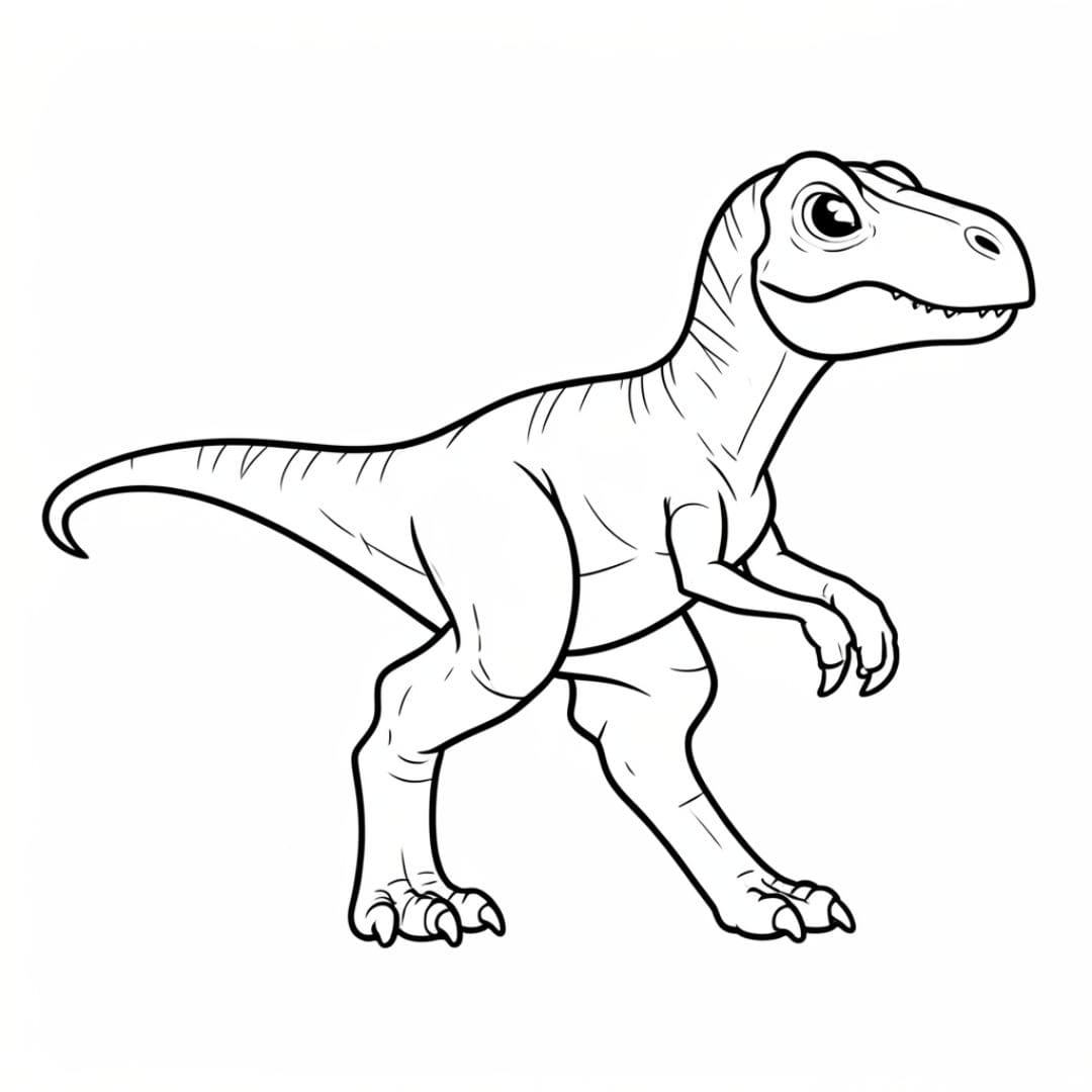 Velociraptor gratis fargelegging
