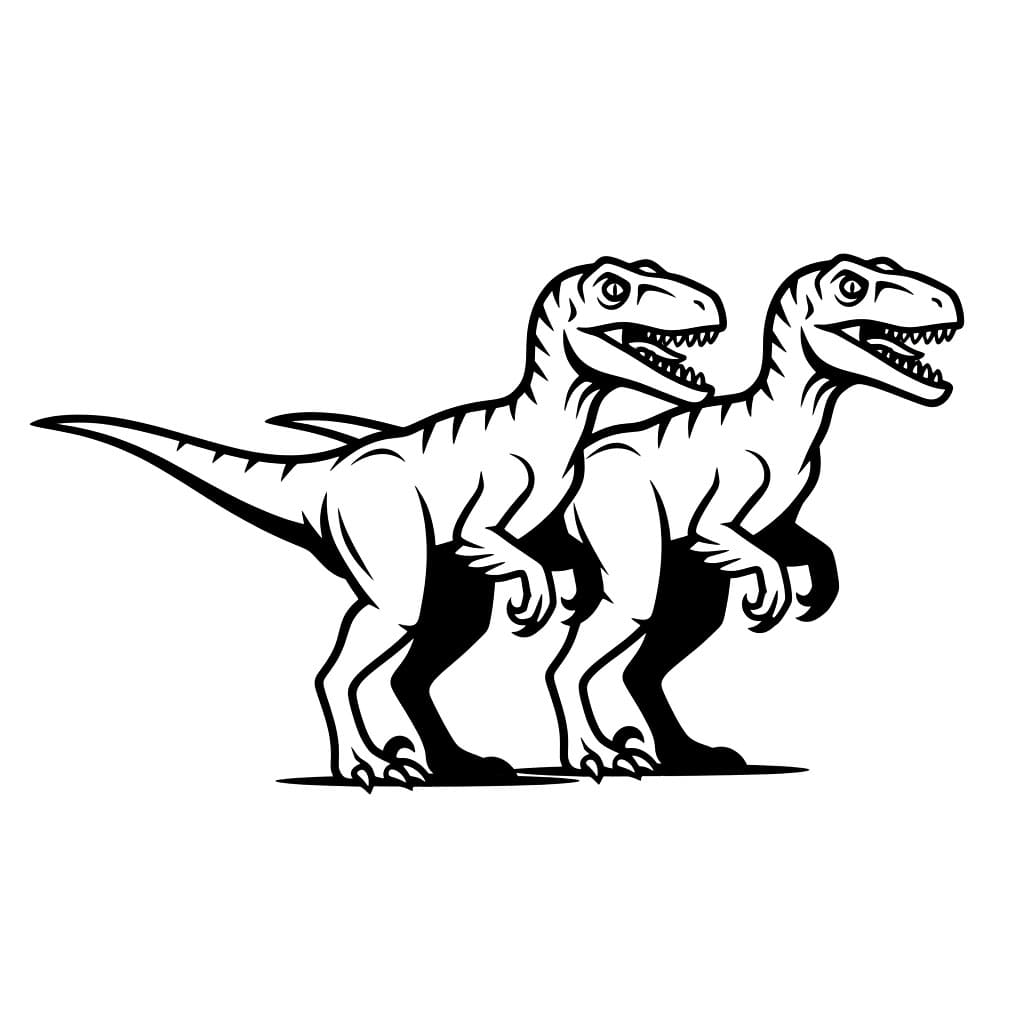 Velociraptor par fargelegging