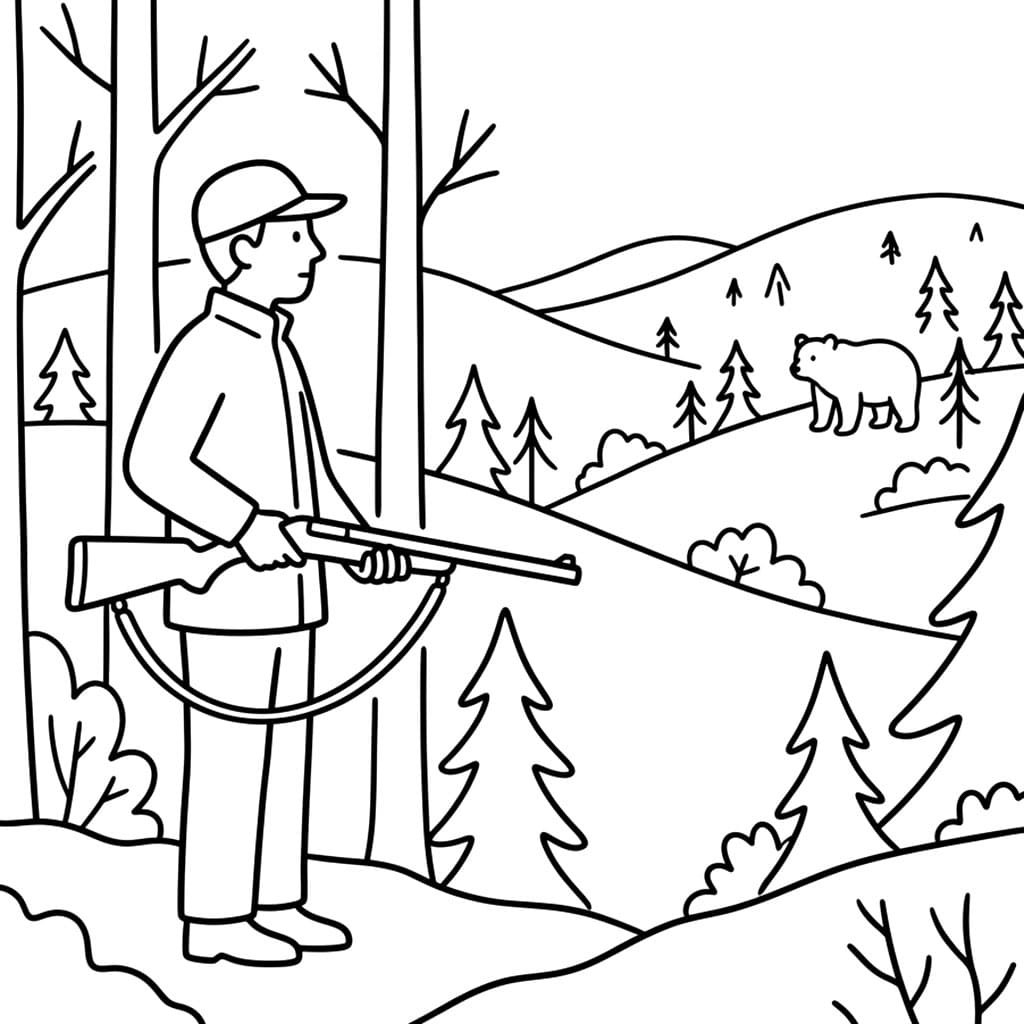 Bjørnejakt fargelegging