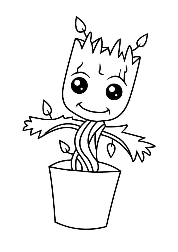 Chibi Groot fargelegging