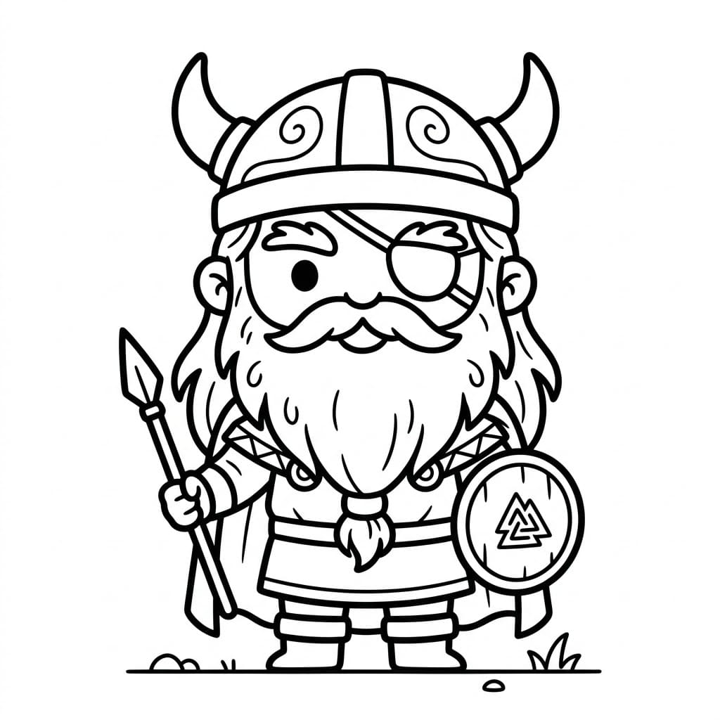 Chibi Odin fargelegging