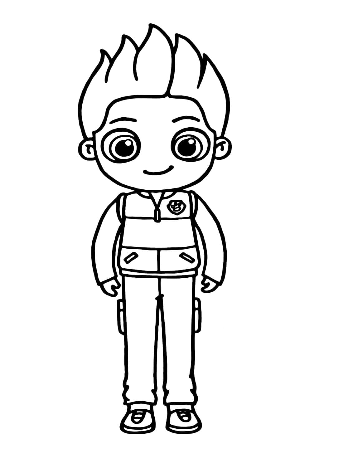 Chibi Ryder Paw Patrol fargelegging
