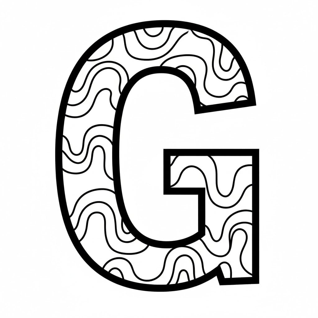Bokstaven G Fargelegging