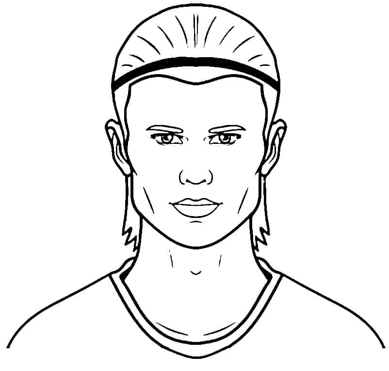 Erling Haaland for barn fargelegging