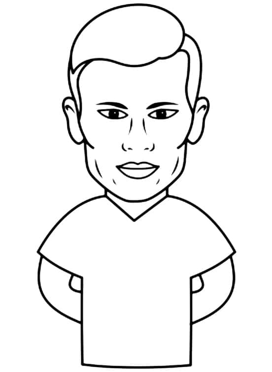 Erling Haaland printables fargelegging