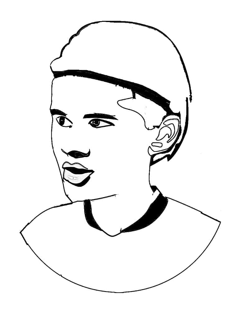 Erling Haaland printables for barn fargelegging