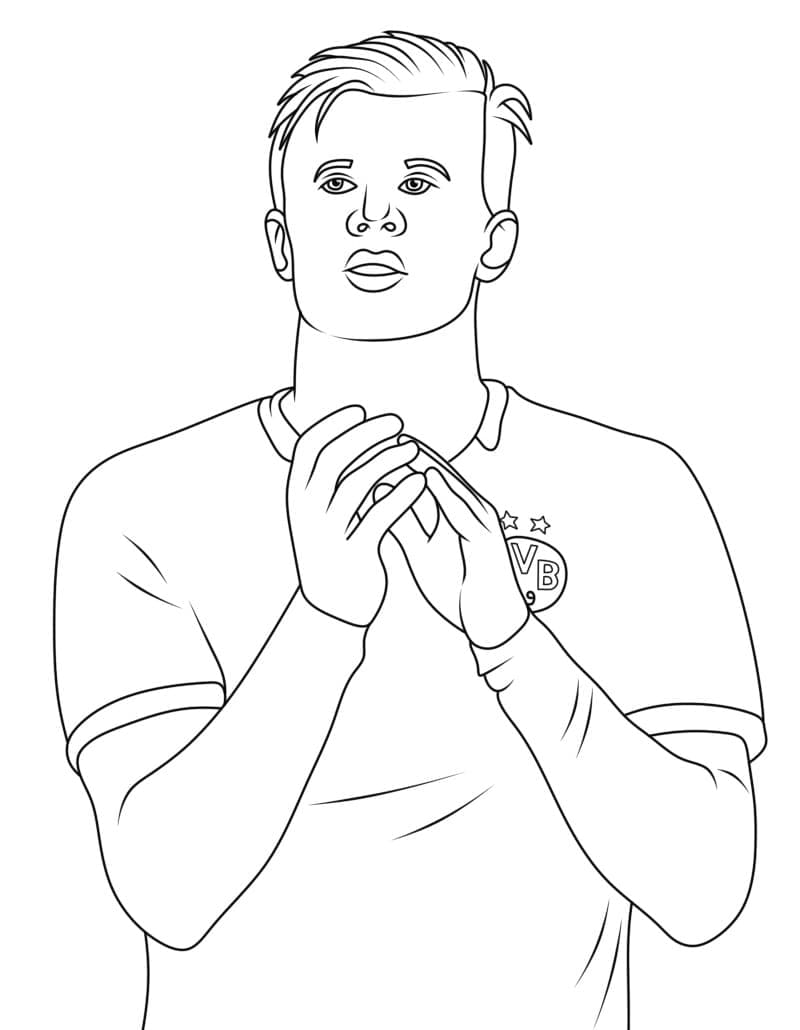 Erling Haaland Skriv ut fargelegging