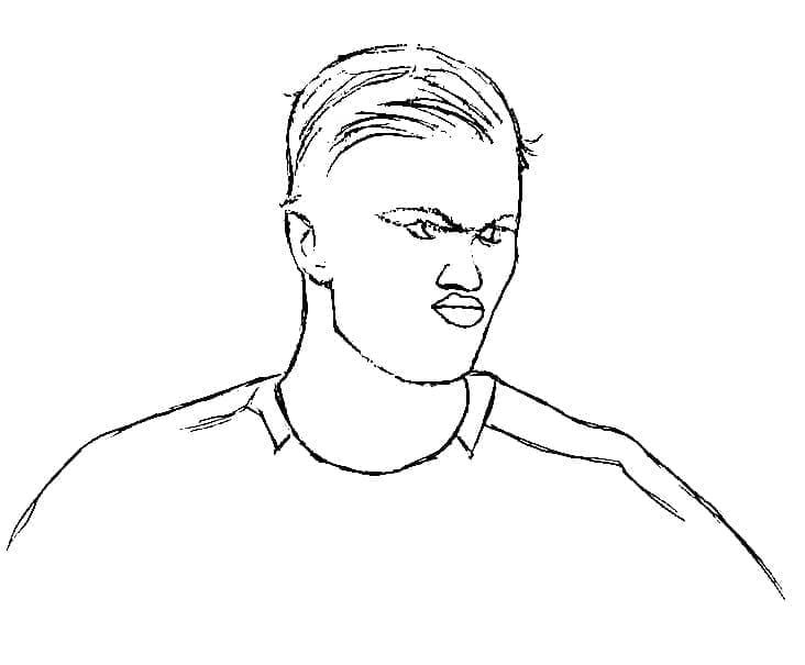 Erling Haaland utskrifter gratis fargelegging