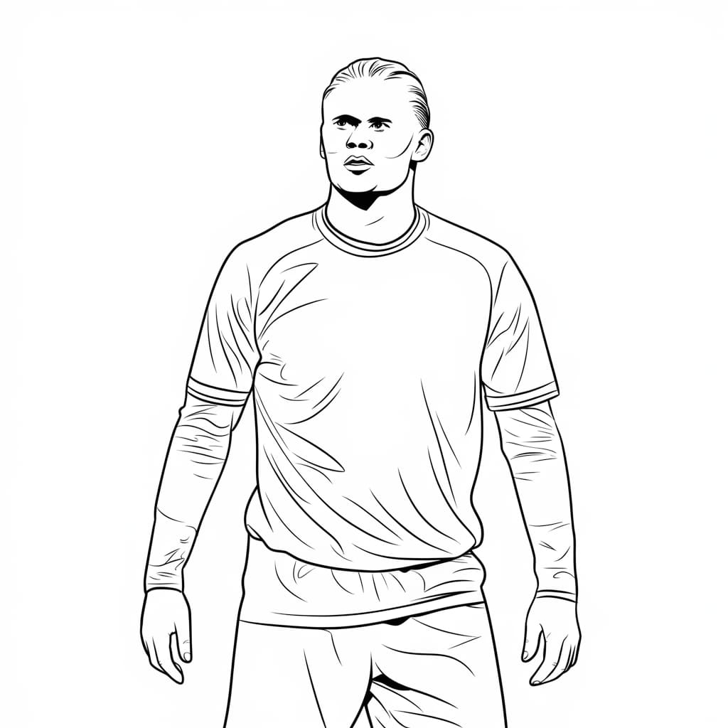 Erling Haalands Mentalitet fargelegging