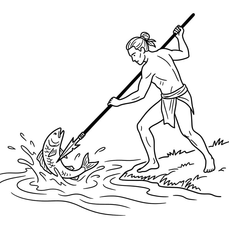 Fiskespydjakt fargelegging