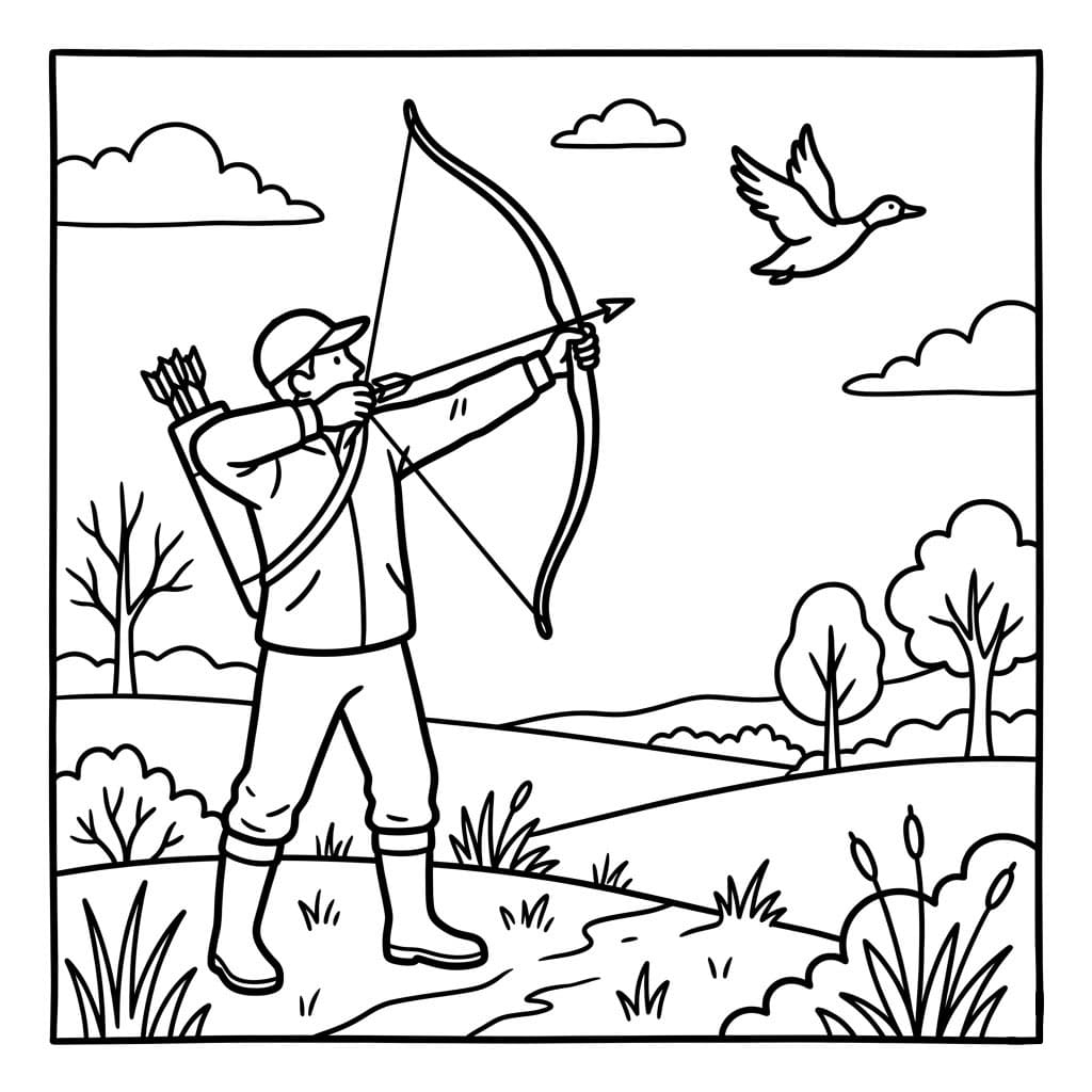 Fuglejakt i Himmelen fargelegging