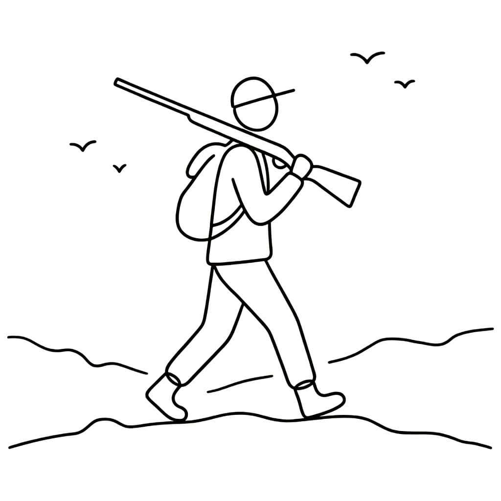 Gå Jakt fargelegging