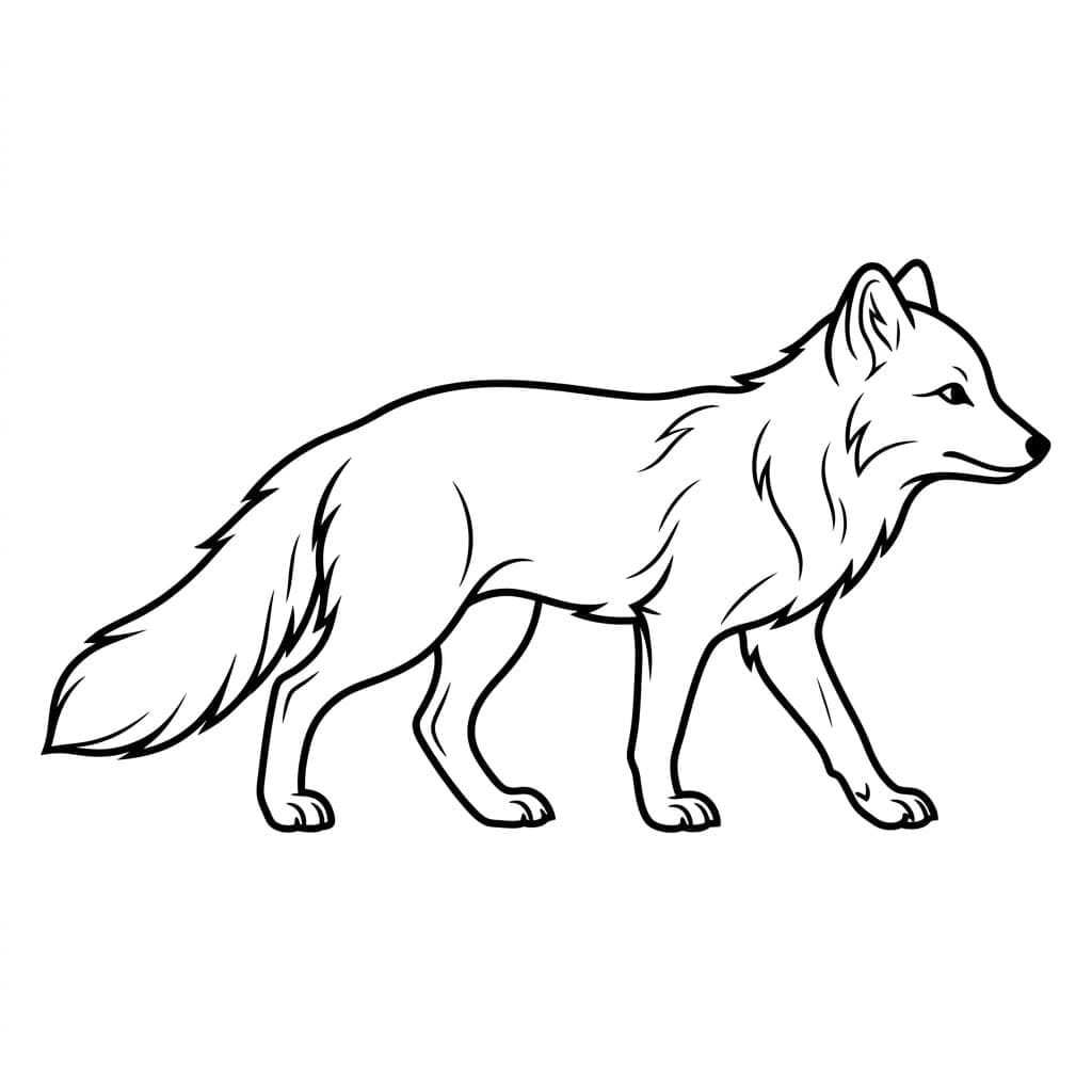 Fjellrev fargelegging