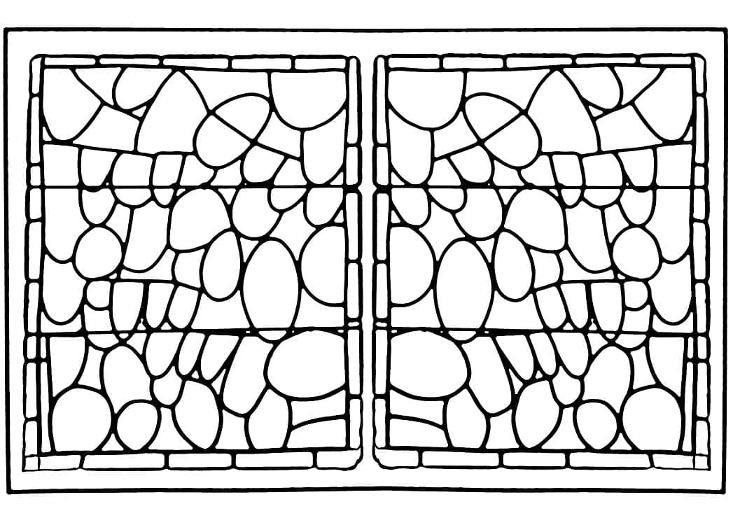 Glassmaleri Utskrivbart fargelegging