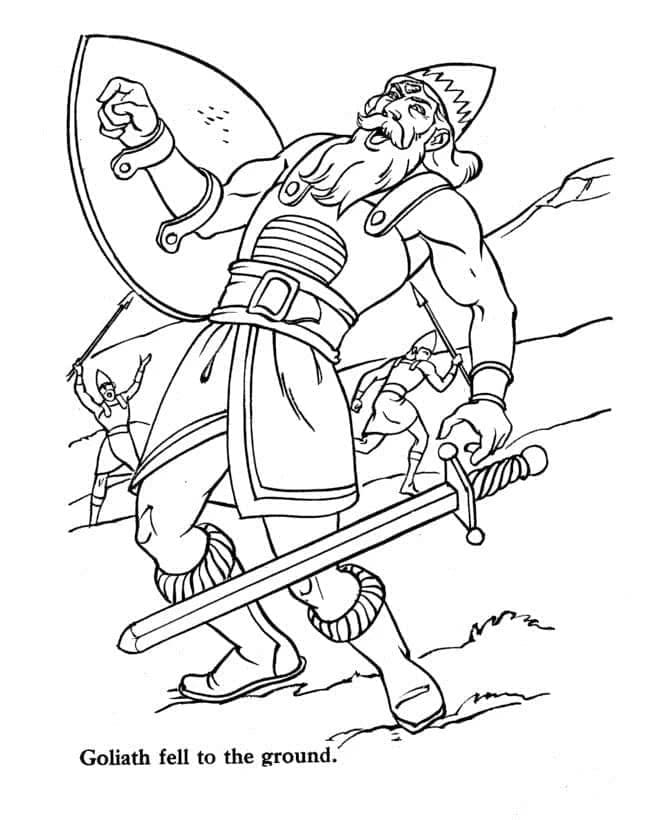 Goliat falt fargelegging