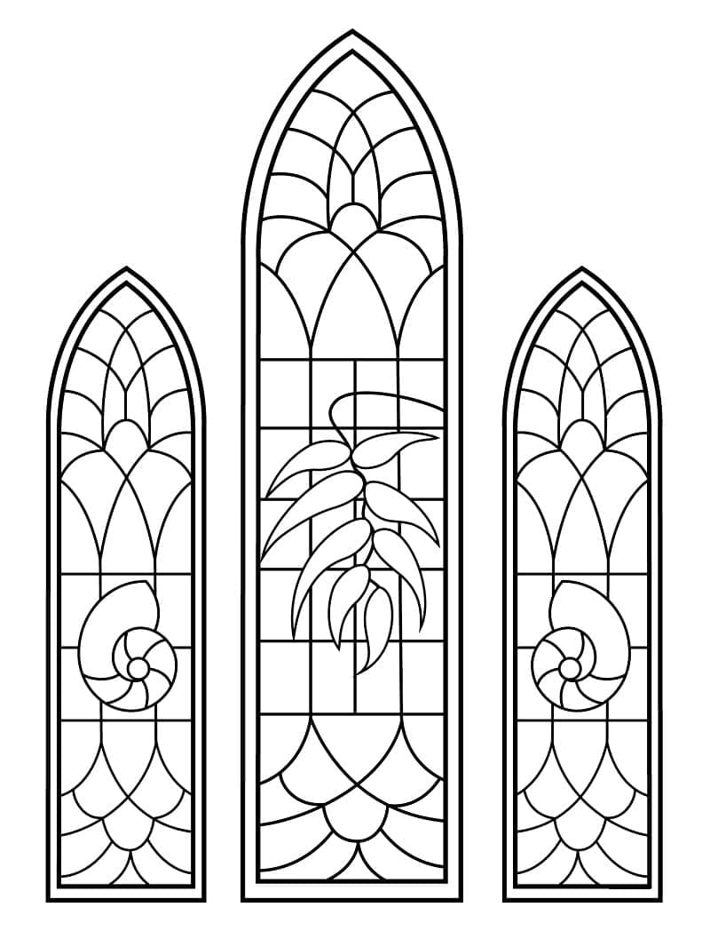 Gratis utskrivbart glassmaleri fargelegging