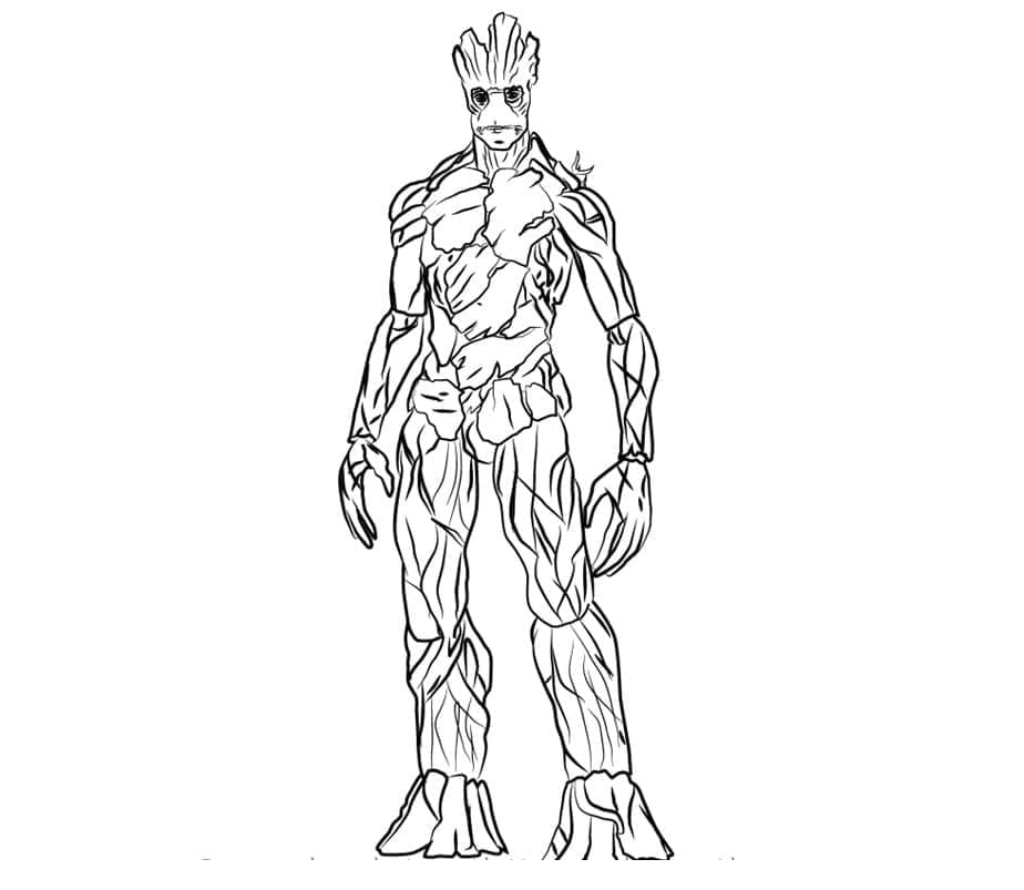 Groot fra Guardians of the Galaxy fargelegging