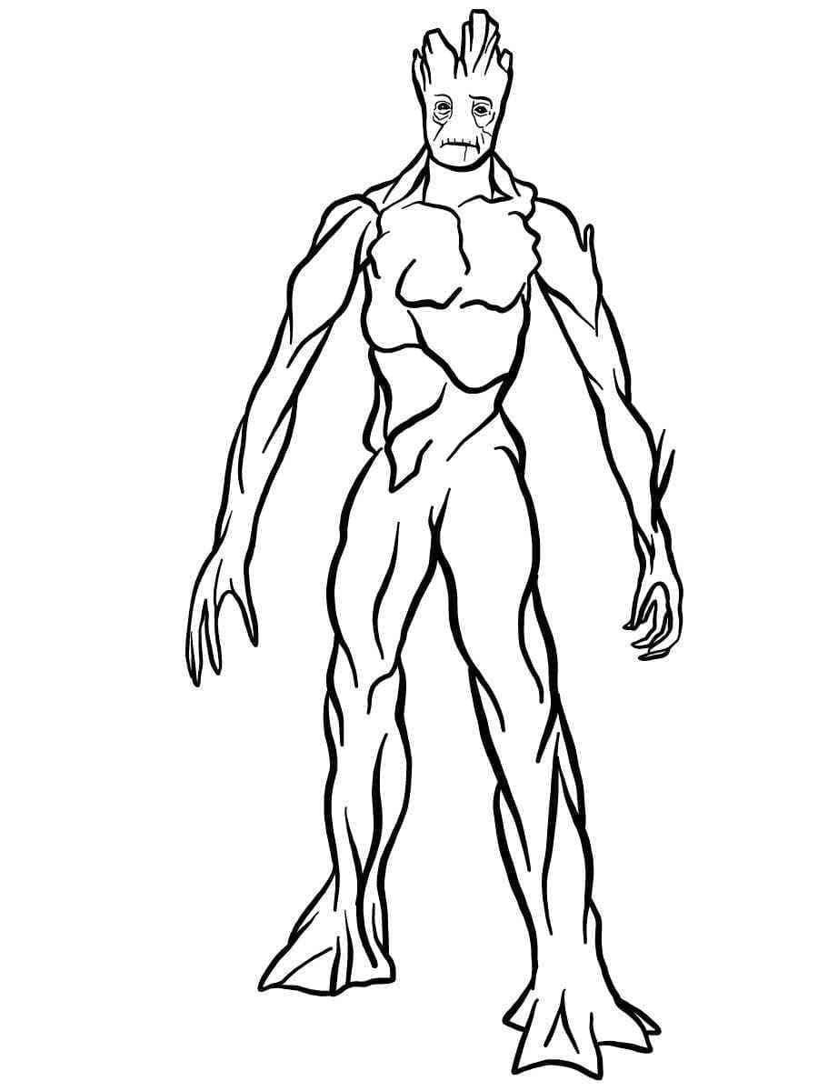 Groot fra Marvel Guardians of the Galaxy fargelegging