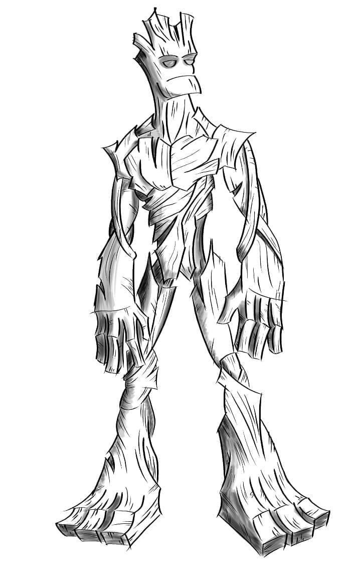 Groot Guardians of the Galaxy fargelegging