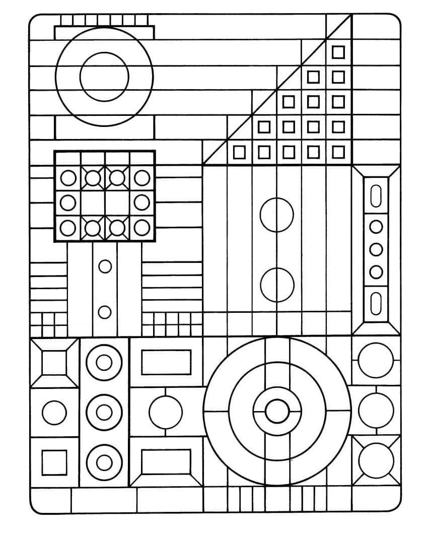 Grunnleggende geometrisk fargelegging